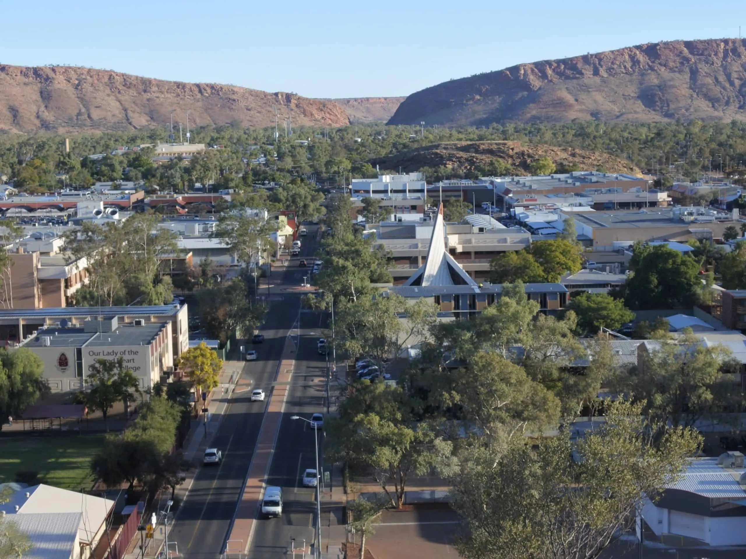 Alice Springs aerial 43 Aerial shot of Alice Springs