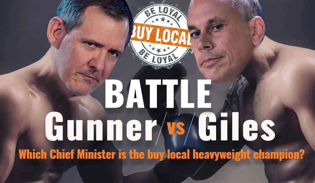 Whose Buy Local record is stronger, Gunner or Giles?
