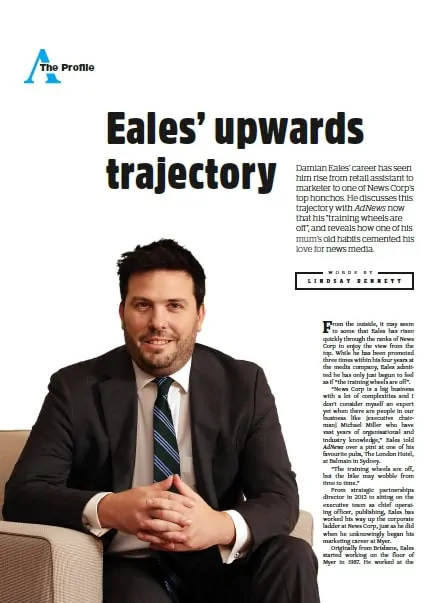 News Corp chief operating officer Damian Eales