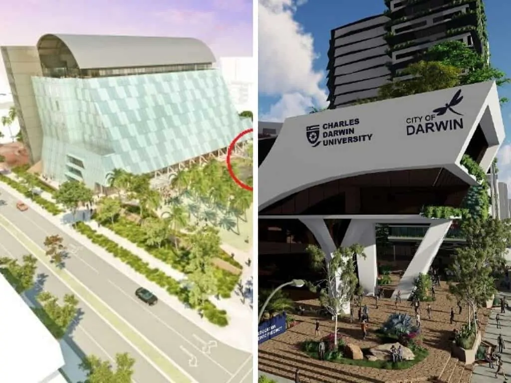 Old and new CDU city campus design