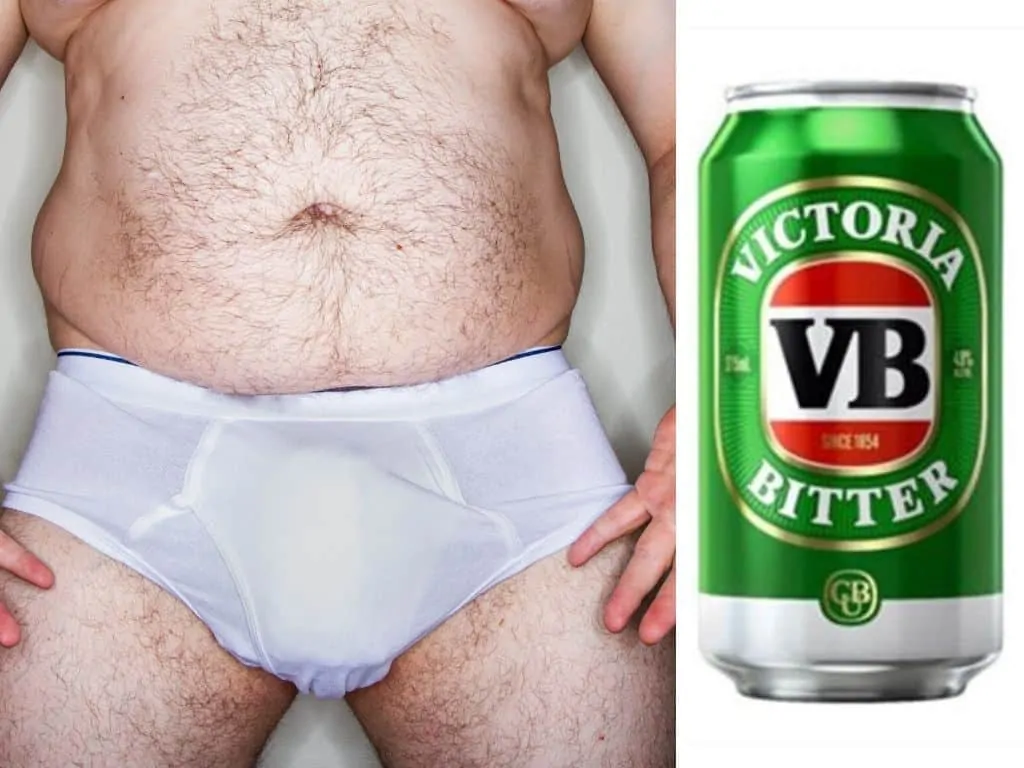 Man in jocks and VB can