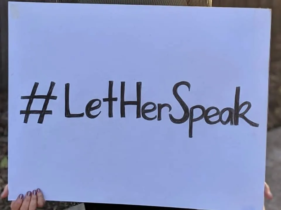 let her speak again Cropped