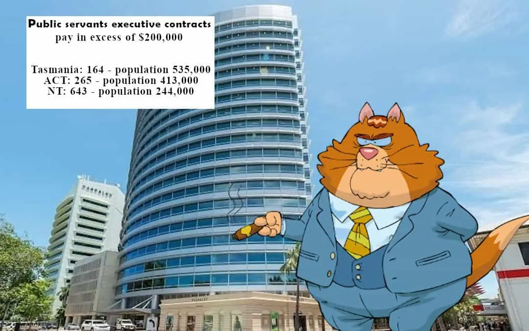 Bloated public service: Northern Territory blows away comparable states on executive contracts