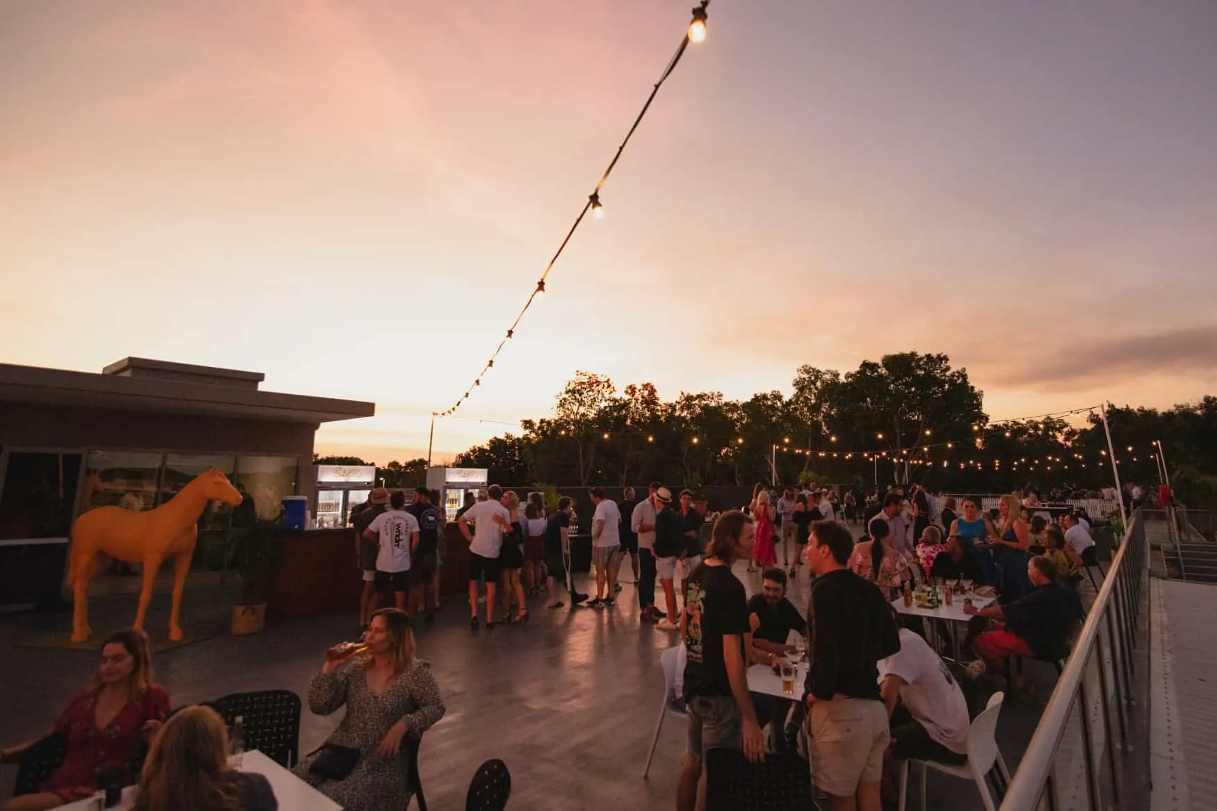 The roof bar section of Silks.