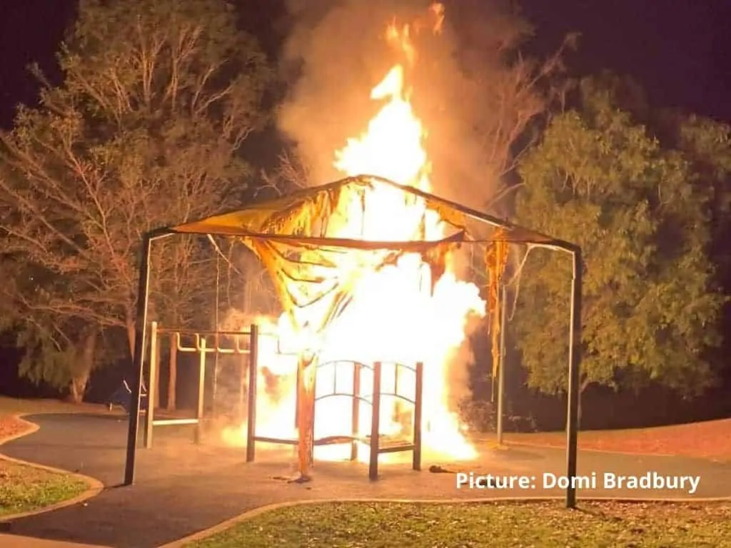 Palmerston playground fire Palmerston playground fire