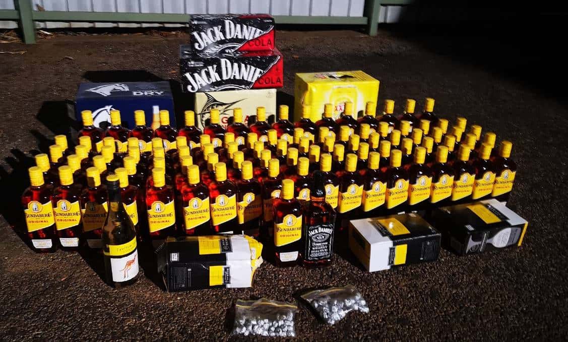 Police seized rum Police seized rum