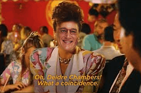 Kon Vatskalis as Deidre Chambers from The Castle