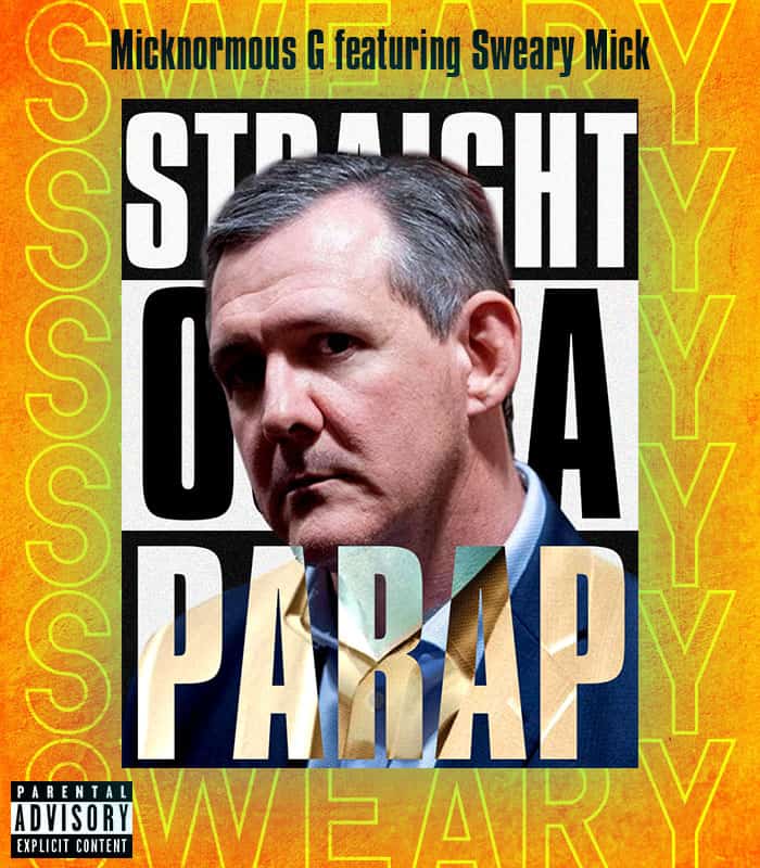 Micknromous G featuring Sweary Mick rap album cover