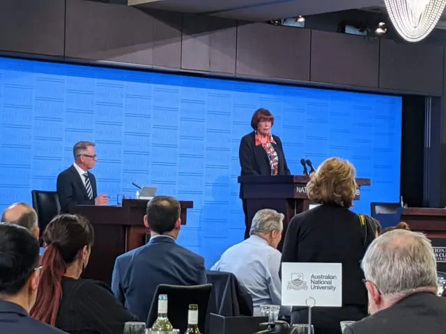 Pat Turner, CEO of NACCHO and Lead Convenor of the Coalition of Peaks National Press Club, says, "we are at a critical juncture." Picture: Supplied.