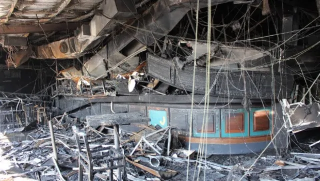 The two-story RSL building was abandoned in June 2018, after a fire engulfed the building members had called home since the 1950s. Picture: Picture: NTFRS.