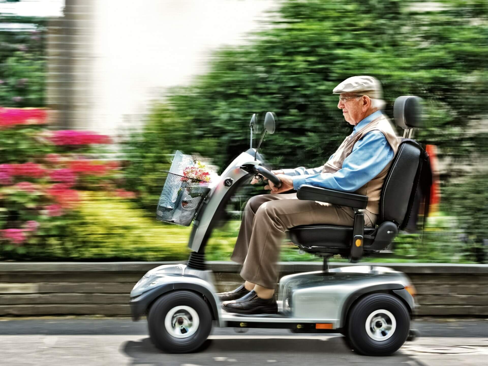elderly scooter Cropped