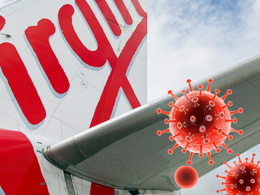 Virgin plane COVID