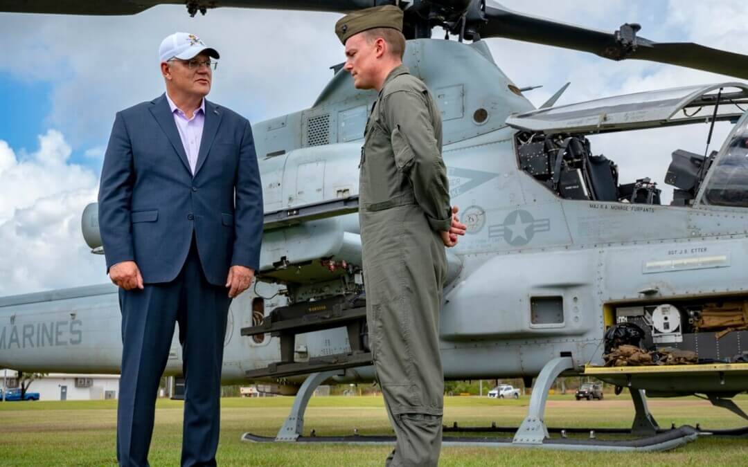 Morrison pledges $282m for two Territory defence projects, hundreds of jobs