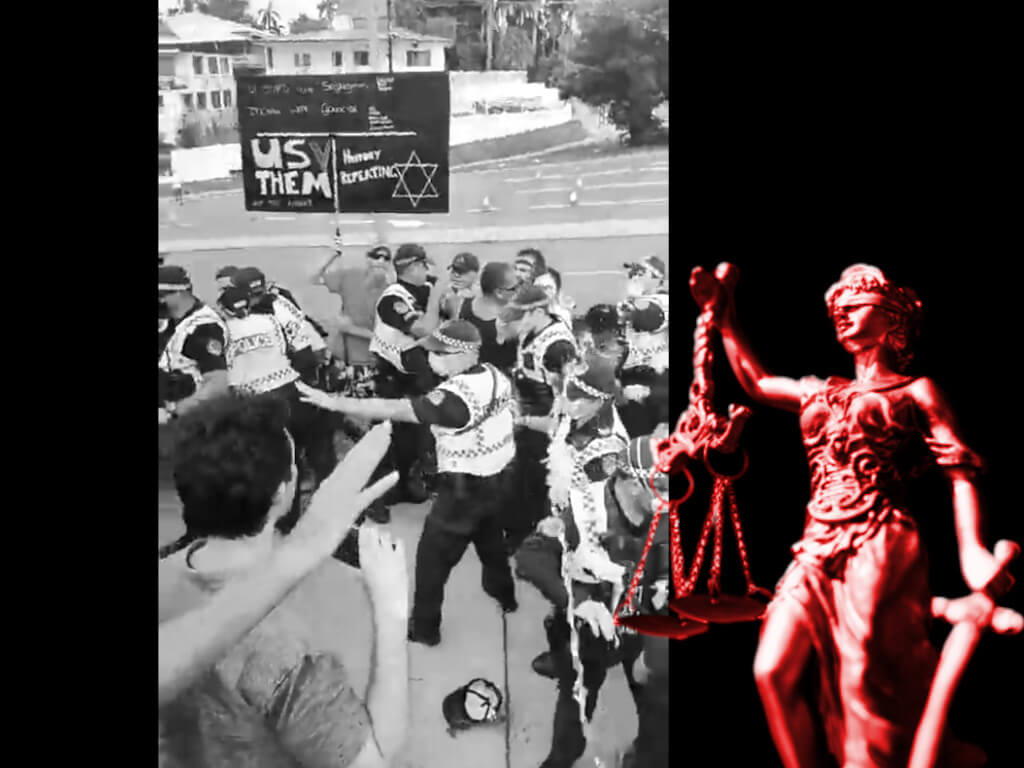 Cops chemical protest II