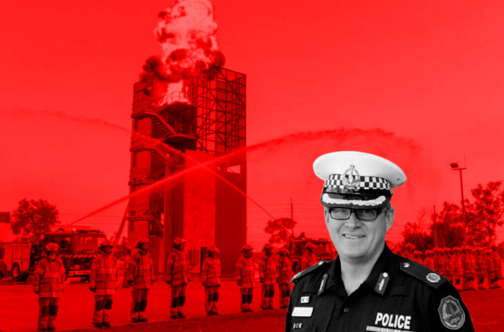 Union boss calls for Jamie Chalker to be stood down as NT Fire CEO over alleged ‘greedy firefighter’ comments
