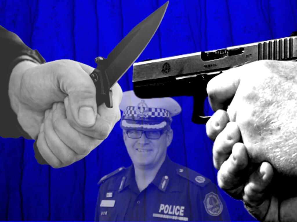 Police knife equals gun Chalker II