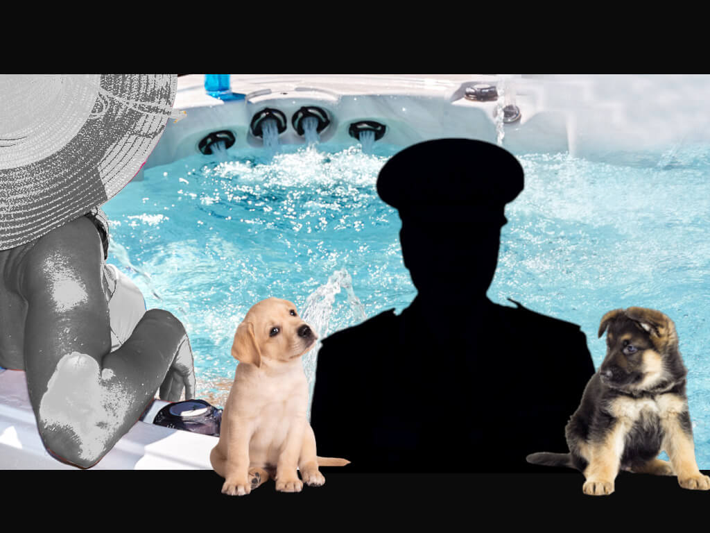 Police spa and pupies III