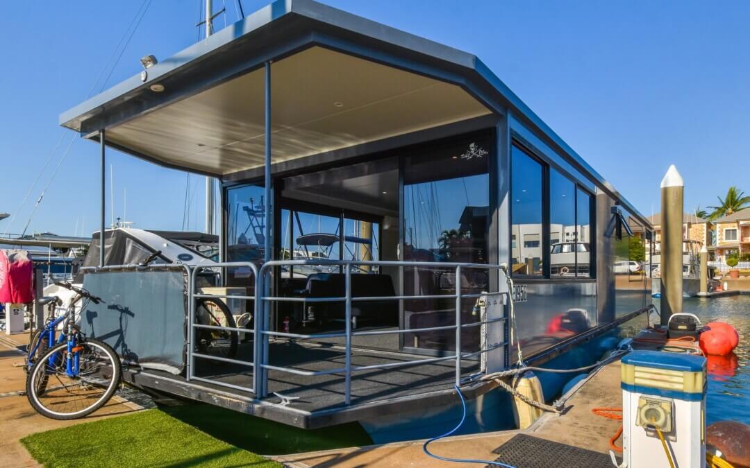A houseboat for the quintessential waterfront lifestyle