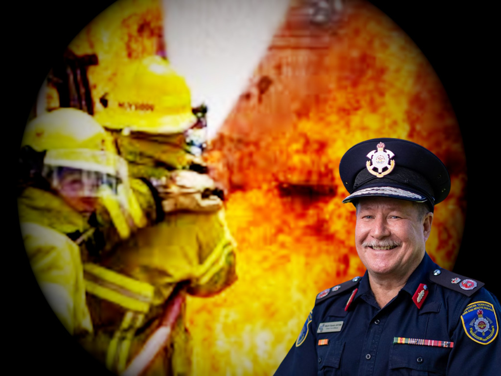 Firefighter Mark Spain