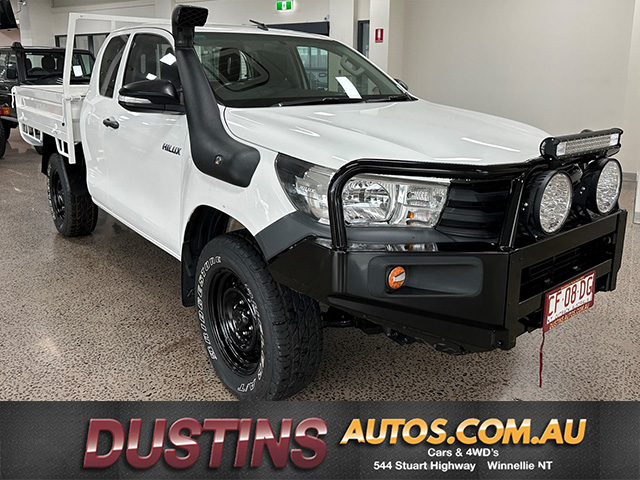 2017 Toyota Hilux GUN125R Workmate Extra Cab White 6 Speed Manual Cab Chassis-4.3