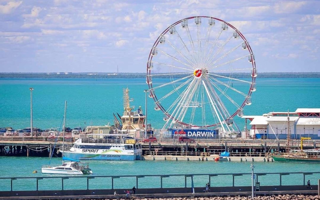 Skyline Ferris Wheel back at Stokes Hill Wharf