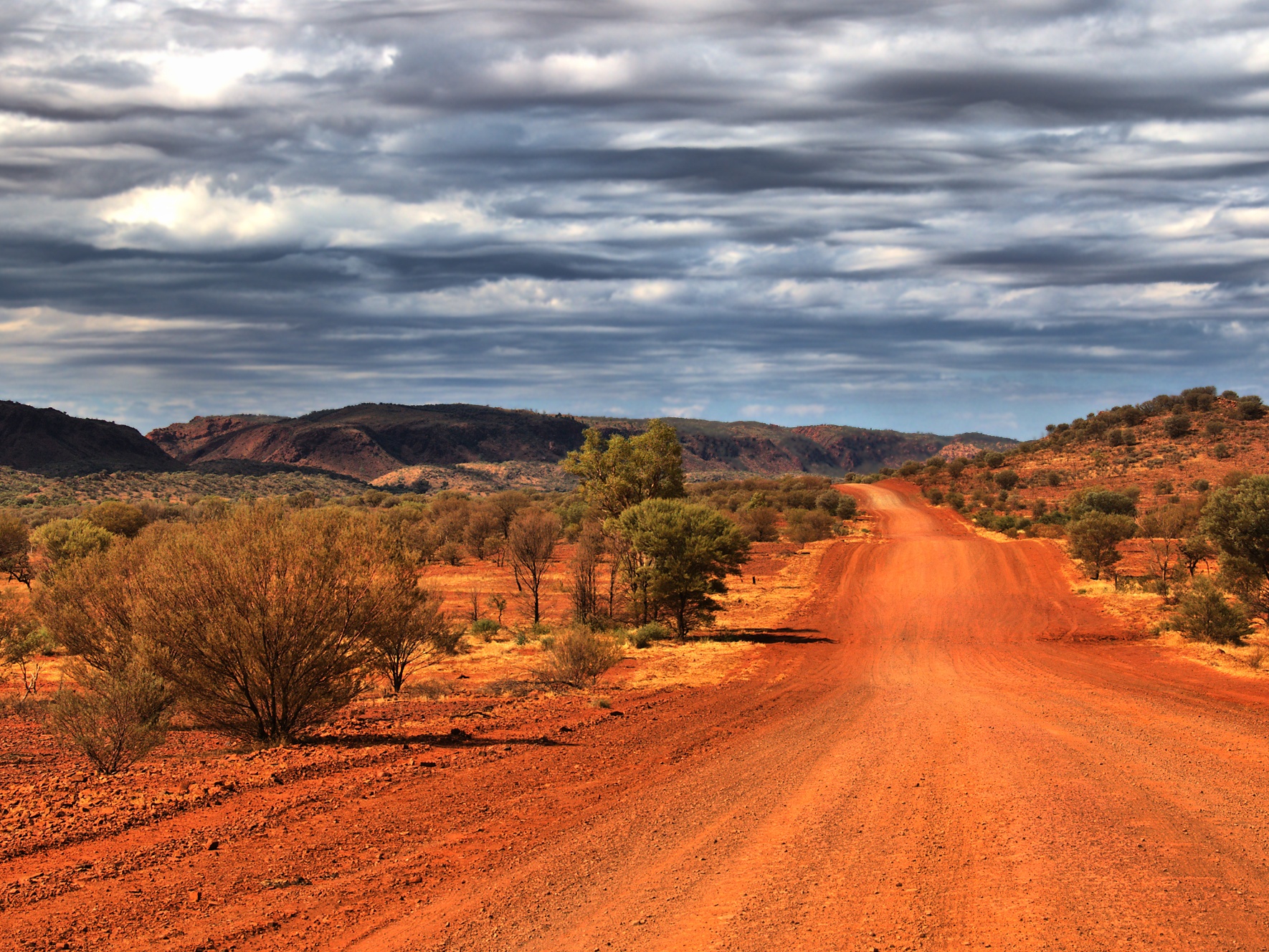 Outback road near Alice Springs Cropped