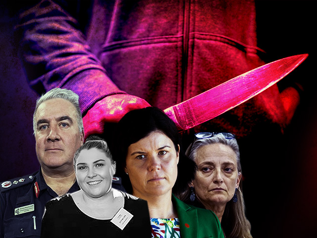 police commissioner michael murphy-natasha fyles-kate worden-sita bacher-knife evidence-4.3