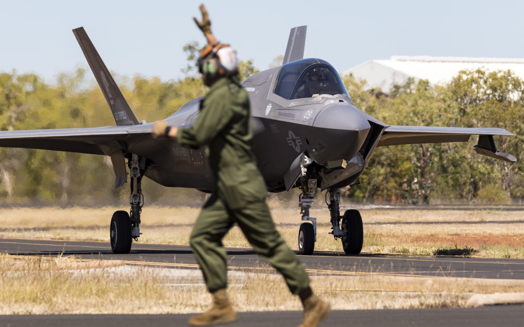 Japanese Air Force F-35s make first international mission, landing in the NT