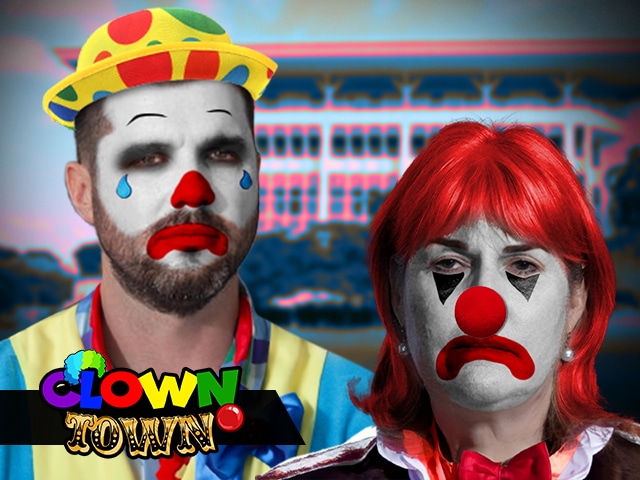Clown Town: What is the charge? Eating a meal? A succulent Chinese meal?