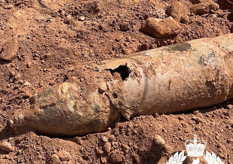 Stokes Hill Wharf closed on Tuesday after Second World War explosive discovered