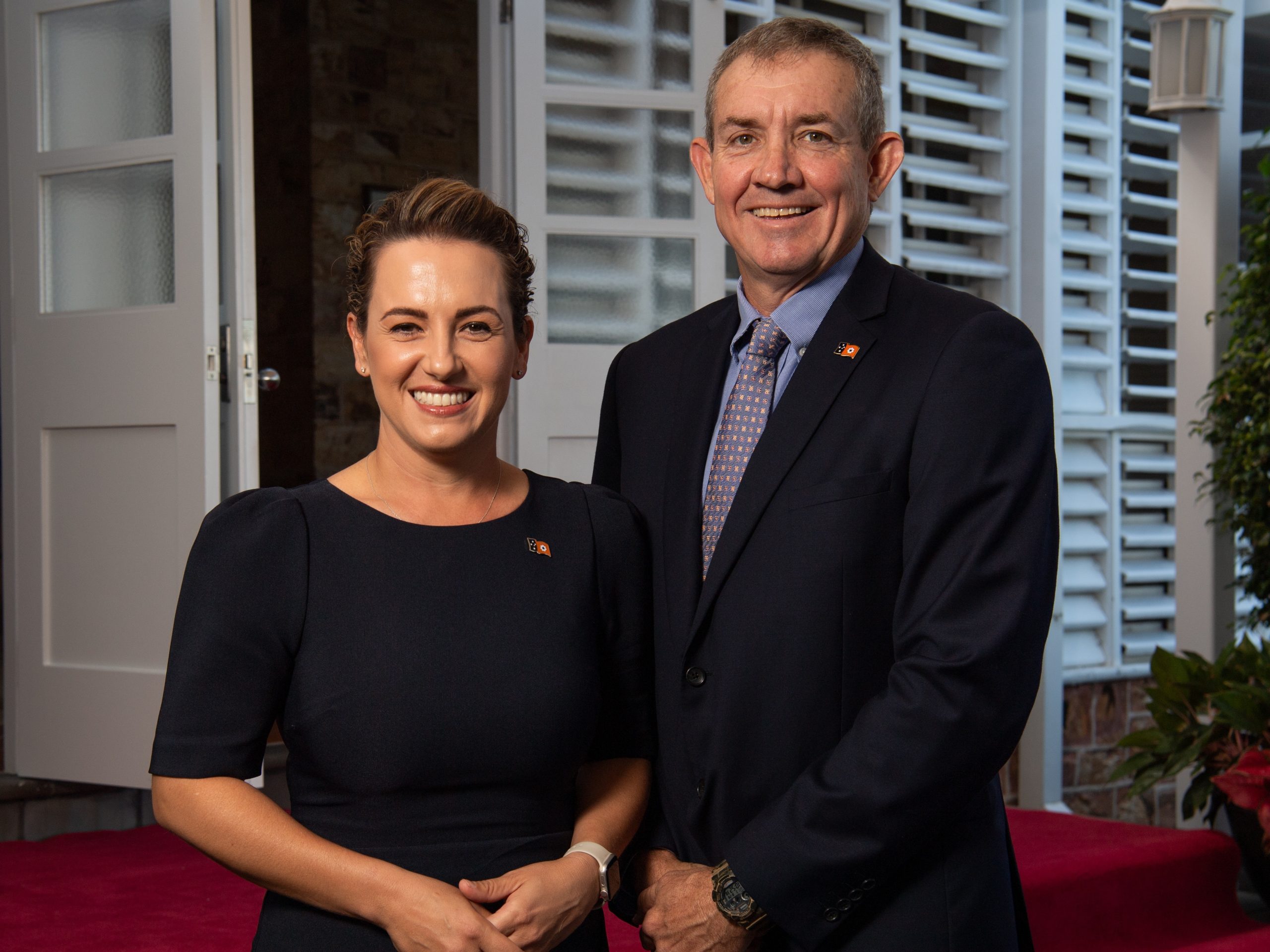 Chief Minister Lia Finocchiaro and Deputy Gerard Maley