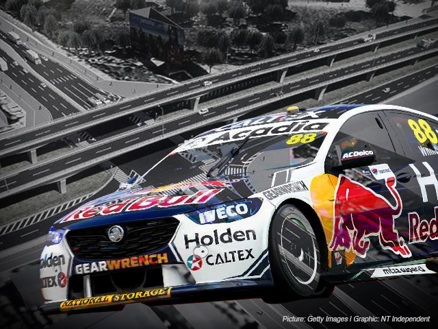 Tiger Brennan Drive overpass-V8 Supercars
