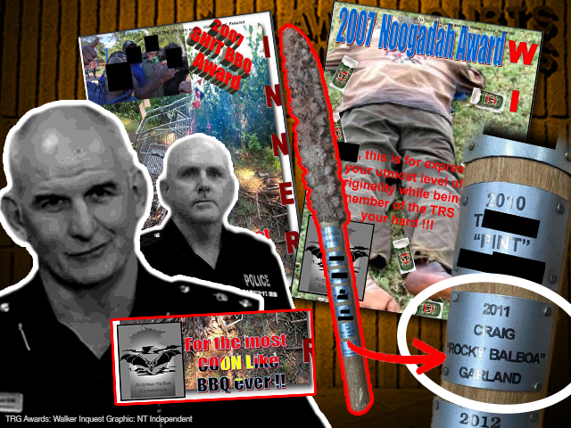 One of five officers who misled court involved in ‘most coon-like BBQ’ award, another had name on ‘Noogudah club’