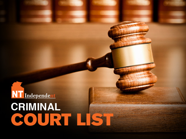 NT Criminal Court list – with charges – Apr 08