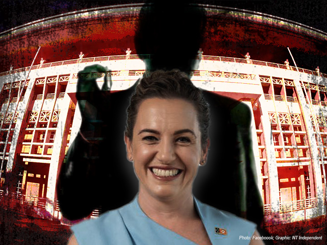 Lia Finocchiaro and Sillhouette Man