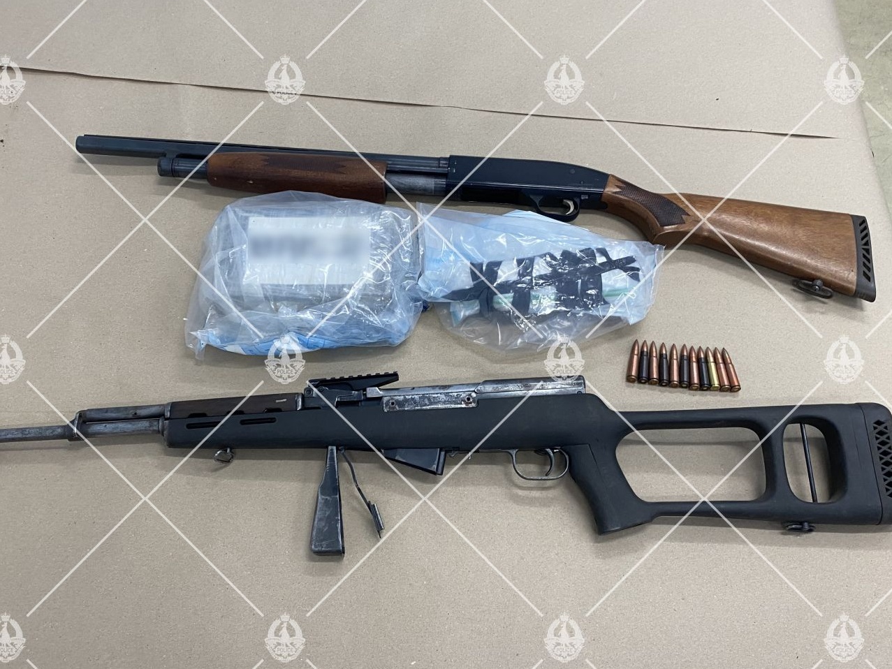 Police drug and firearm bust – Pic NT Police