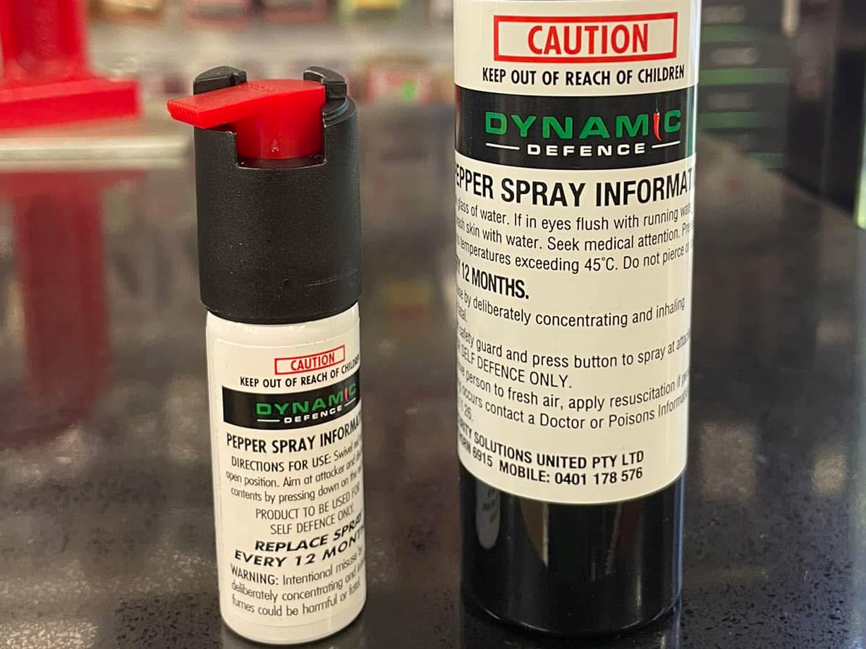 Pepper Spray pic: Fishing and Outdoor World Darwin