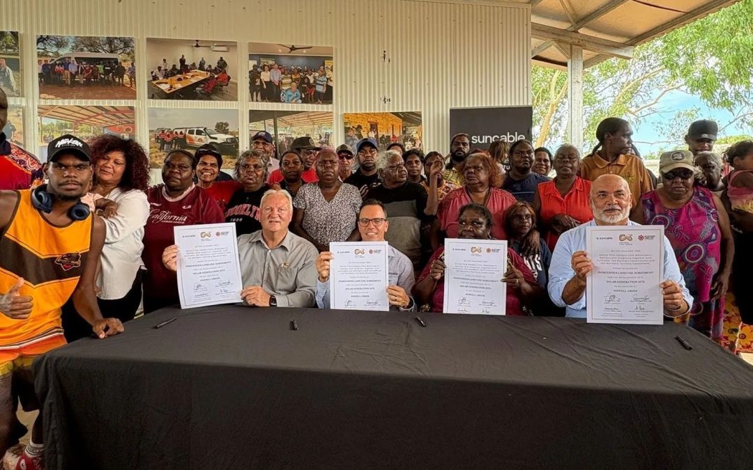 Land use agreement signed between SunCable and NT Traditional Owners