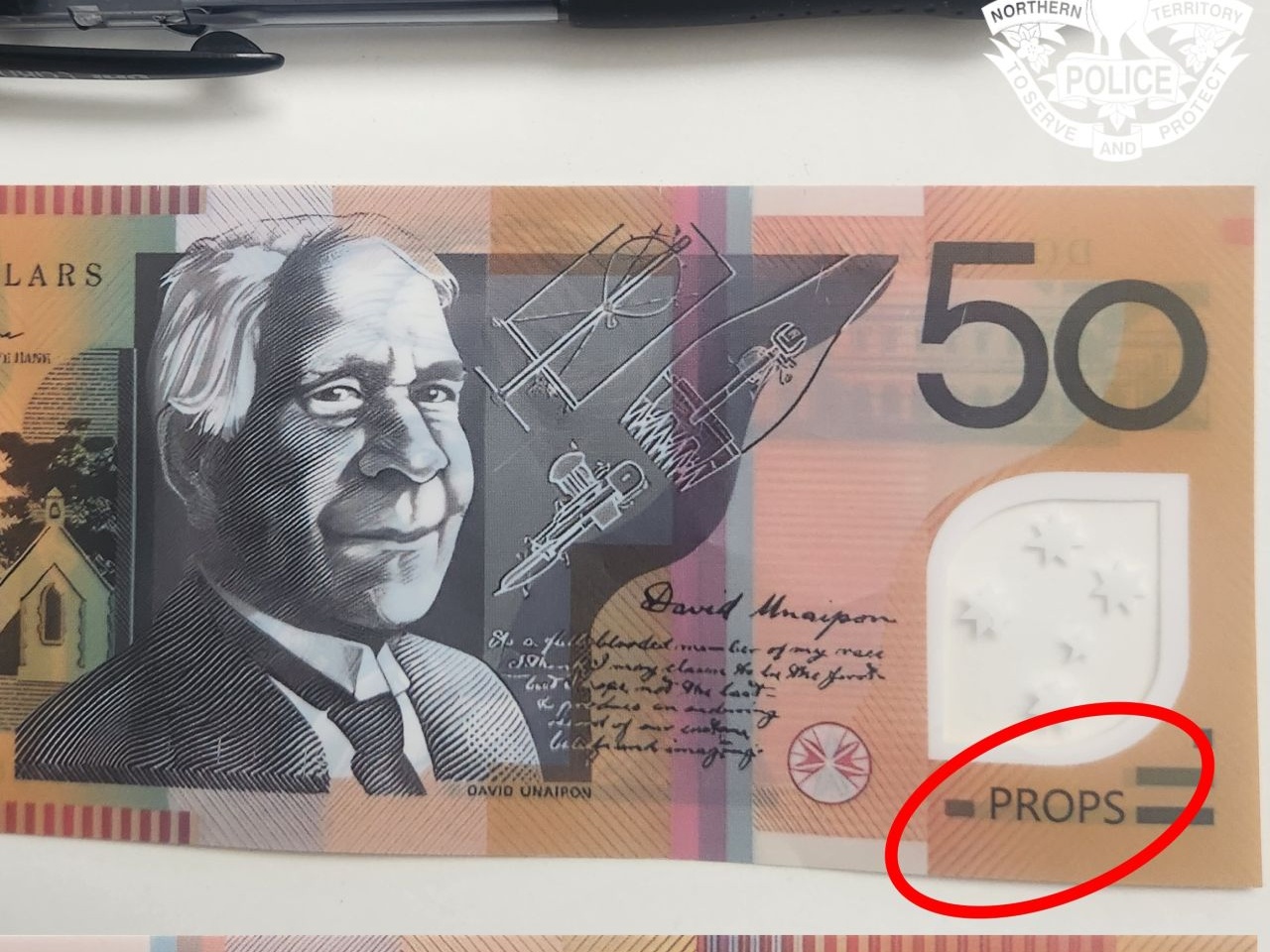 Fake $50 notes – NT Police Cropped