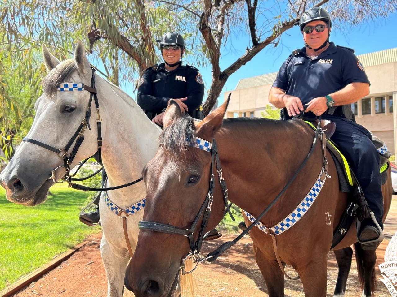 NT Police mounted unit Alice Springs Cropped