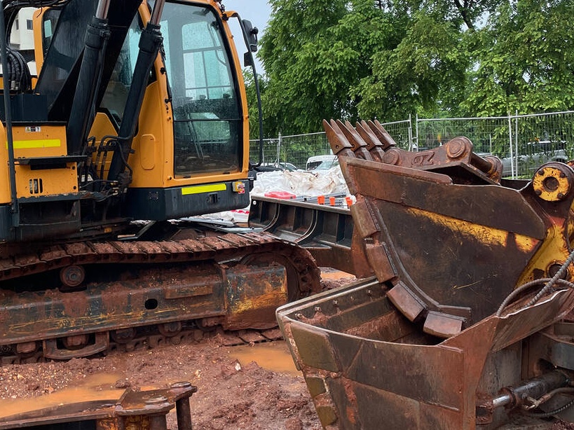 Excavator incident injures worker at new civic centre construction site