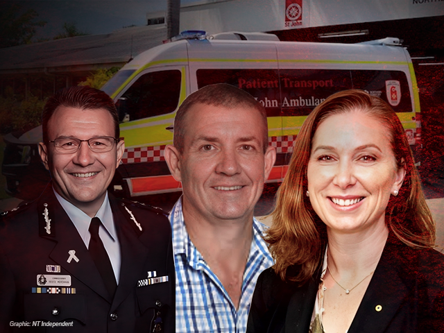 Reece Kershaw being employed by St John Ambulance NT