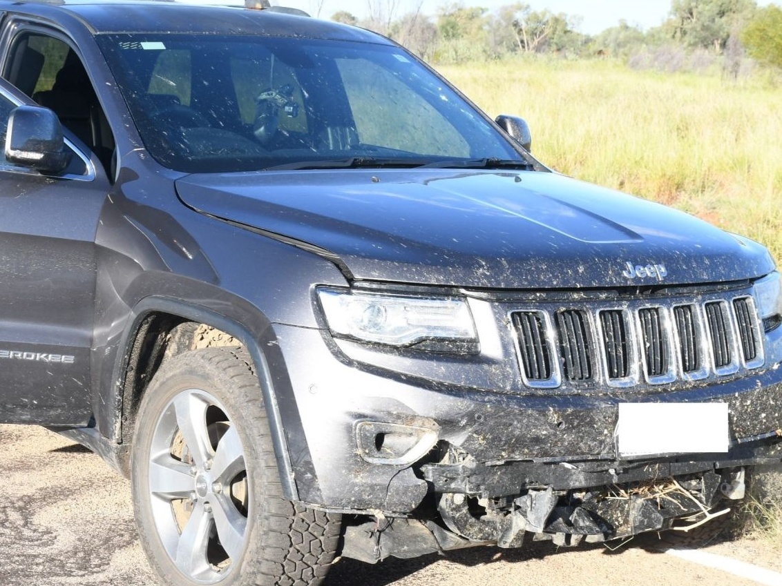 Damaged car at Avon Downs crash Pic NT Police Cropped