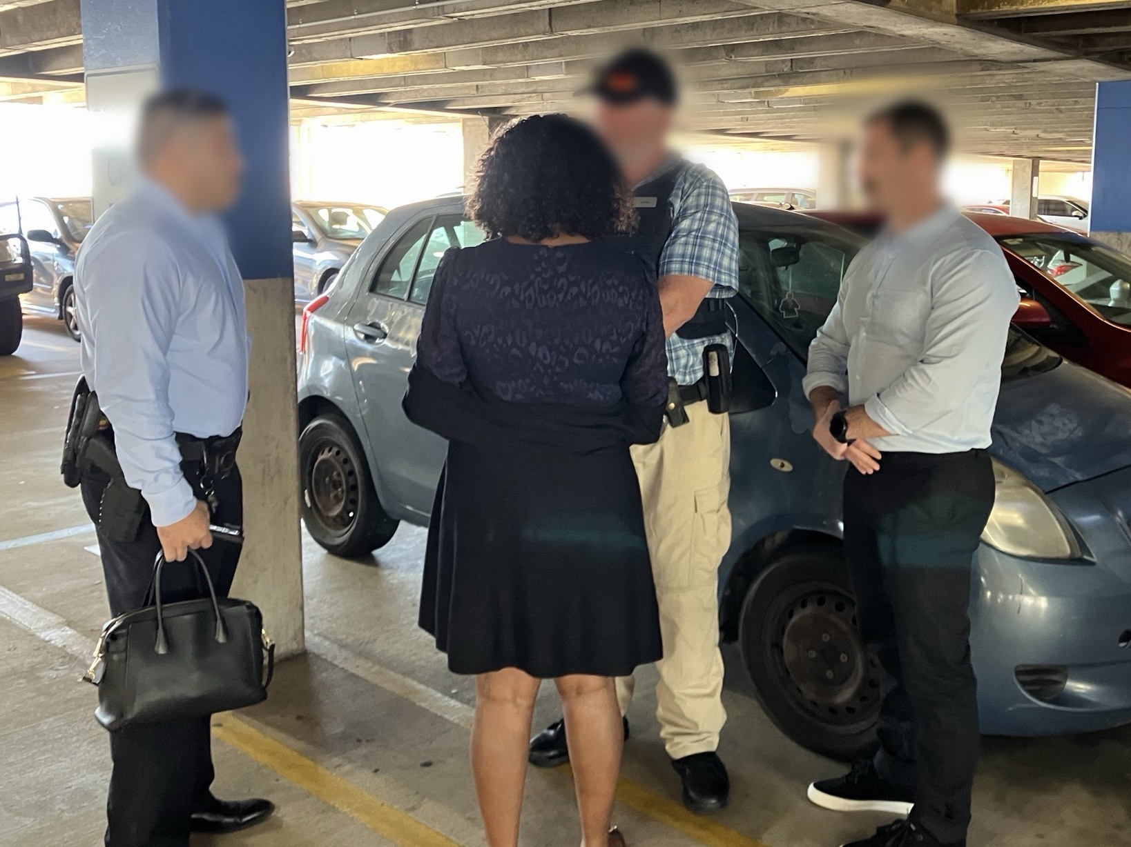 Op Hilton Fraud arrest PIC: AFP