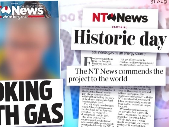 NT News’ Beetaloo gas coverage under fire on national stage