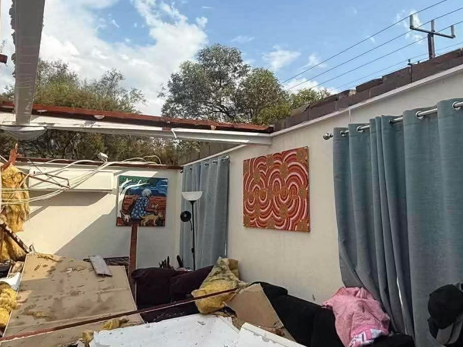 Alice Springs storm damage Pic: Action for Alice